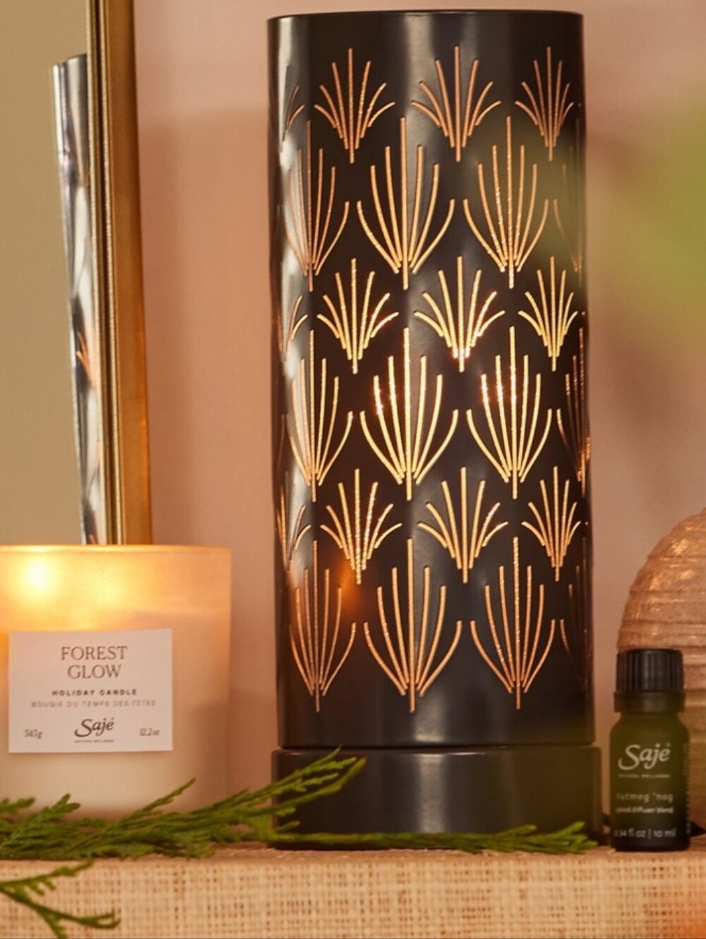 Limited Ed Saje Aroma Light Botanica 🌿 Essential Oil Diffuser Lamp 💡 Dimmable